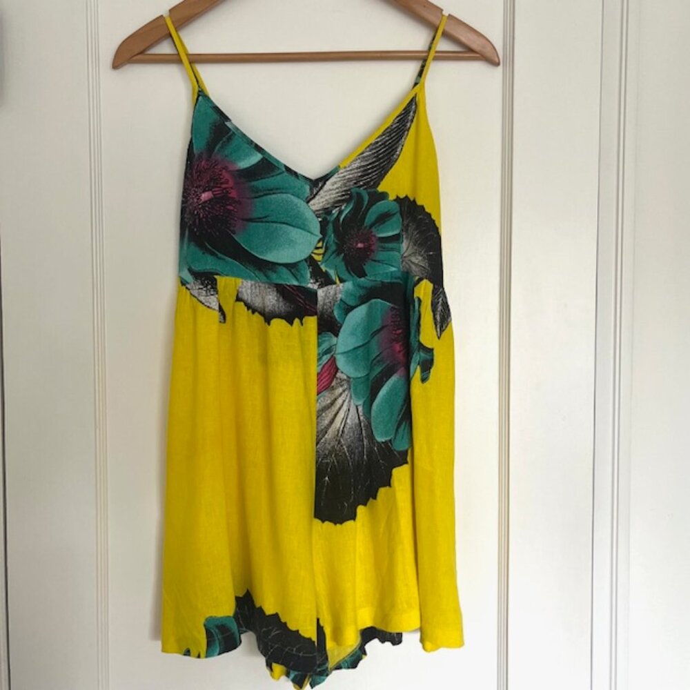 Farm Rio Tropical Citrus Romper | Size Small